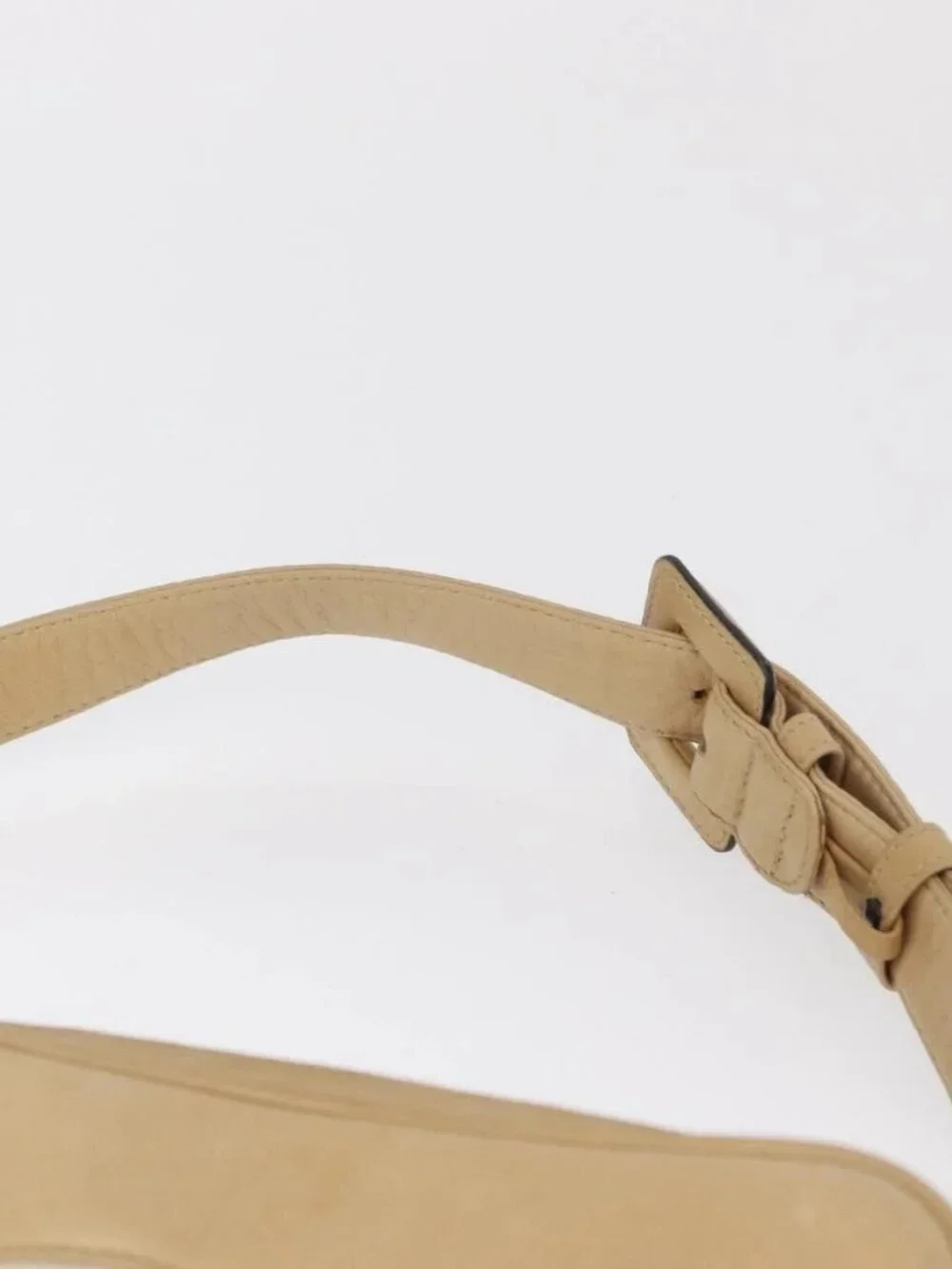 CHANEL Matelasse Waist bag Canvas Beige Gold CC Auth bs32356